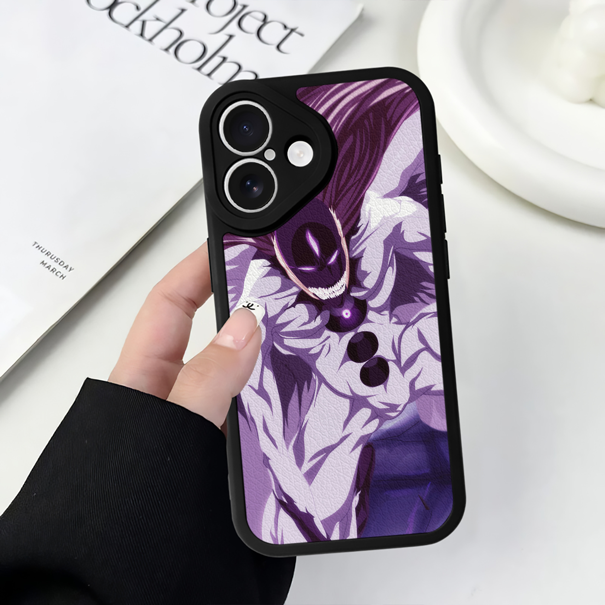 （画像用） ブリーチ BLEACH 【iPhone 16シリーズ対応】シリコンスマホケース（レザー調） 材質：シリコン